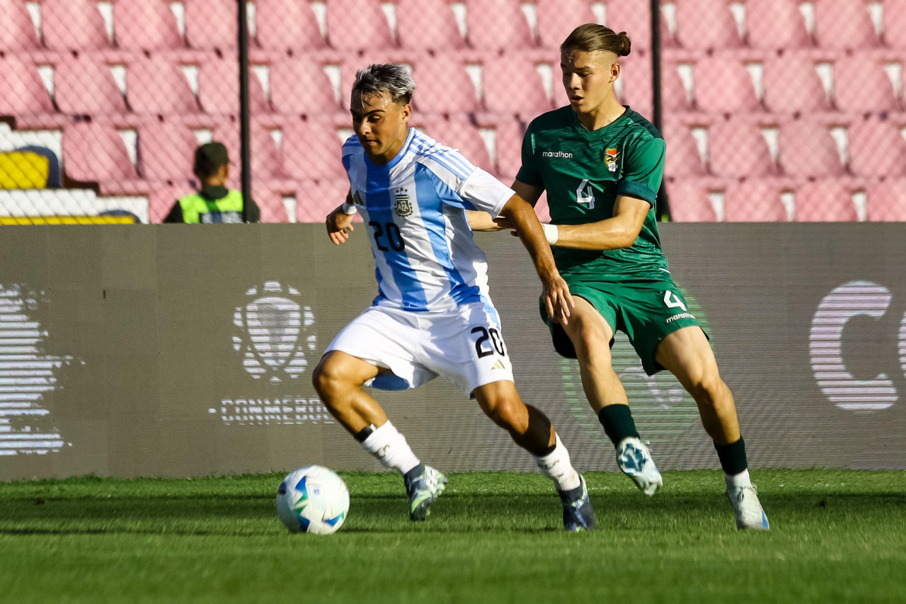 Sudamericano Sub 20 2025, Argentina vs. Bolivia. Foto: EFE