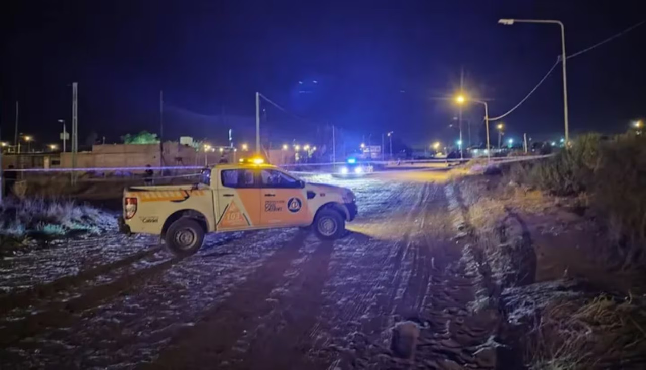 Horror en la localidad rionegrina de Catriel. Foto: gentileza La Mañana Neuquén