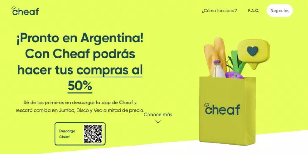 Cheaf, la nueva aplicación que llega a Argentina