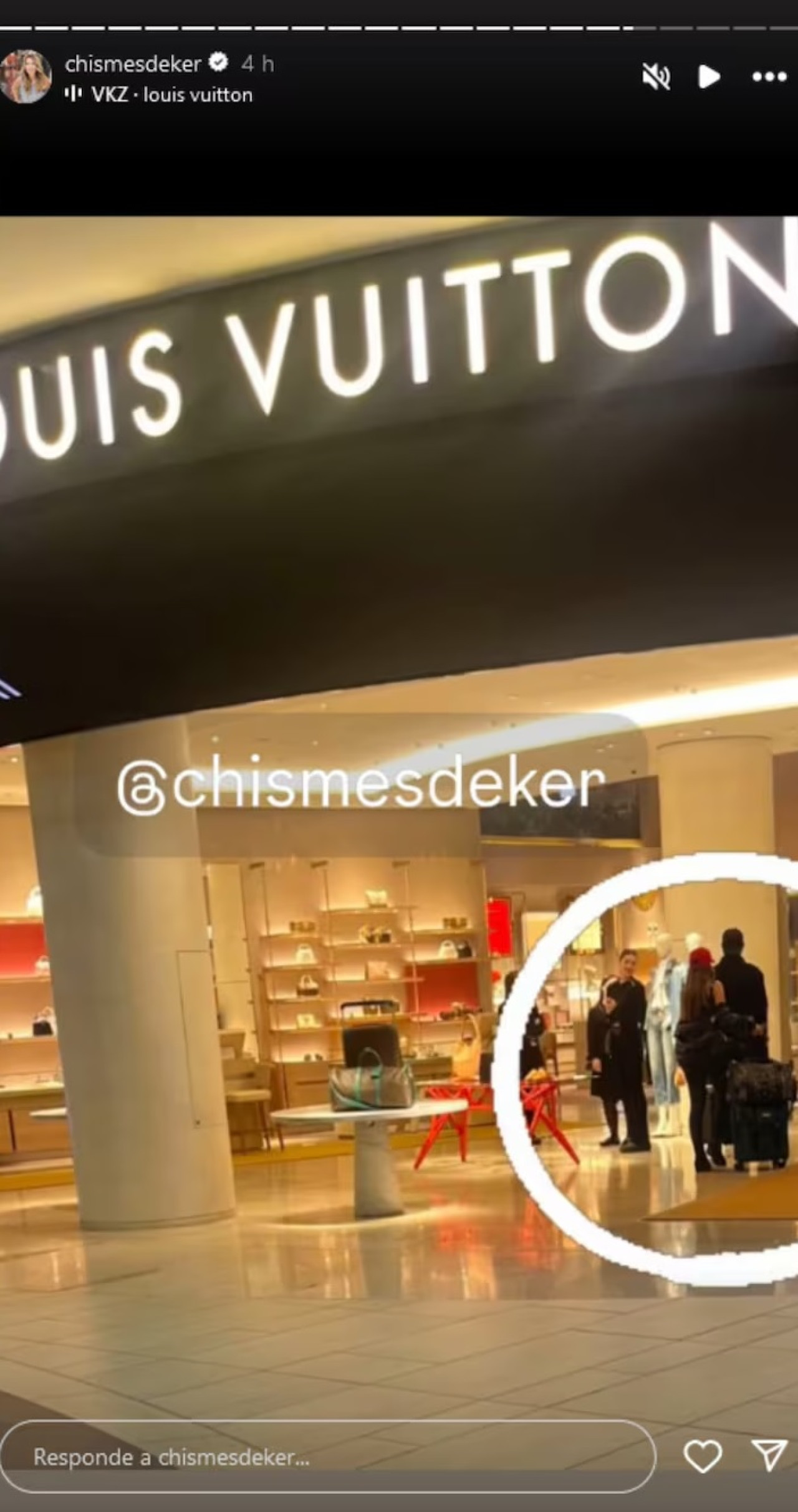 Mauro Icardi y la China Suárez hicieron su primera parada en Milán en una exclusiva tienda de lujo. Foto: Instagram / chismesdeker