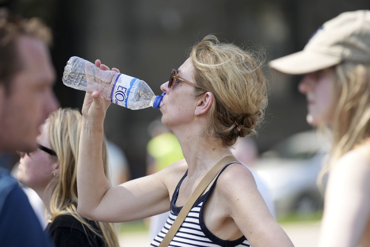 Calor en la Ciudad de Buenos Aires. Foto: NA/Marcelo Capece.