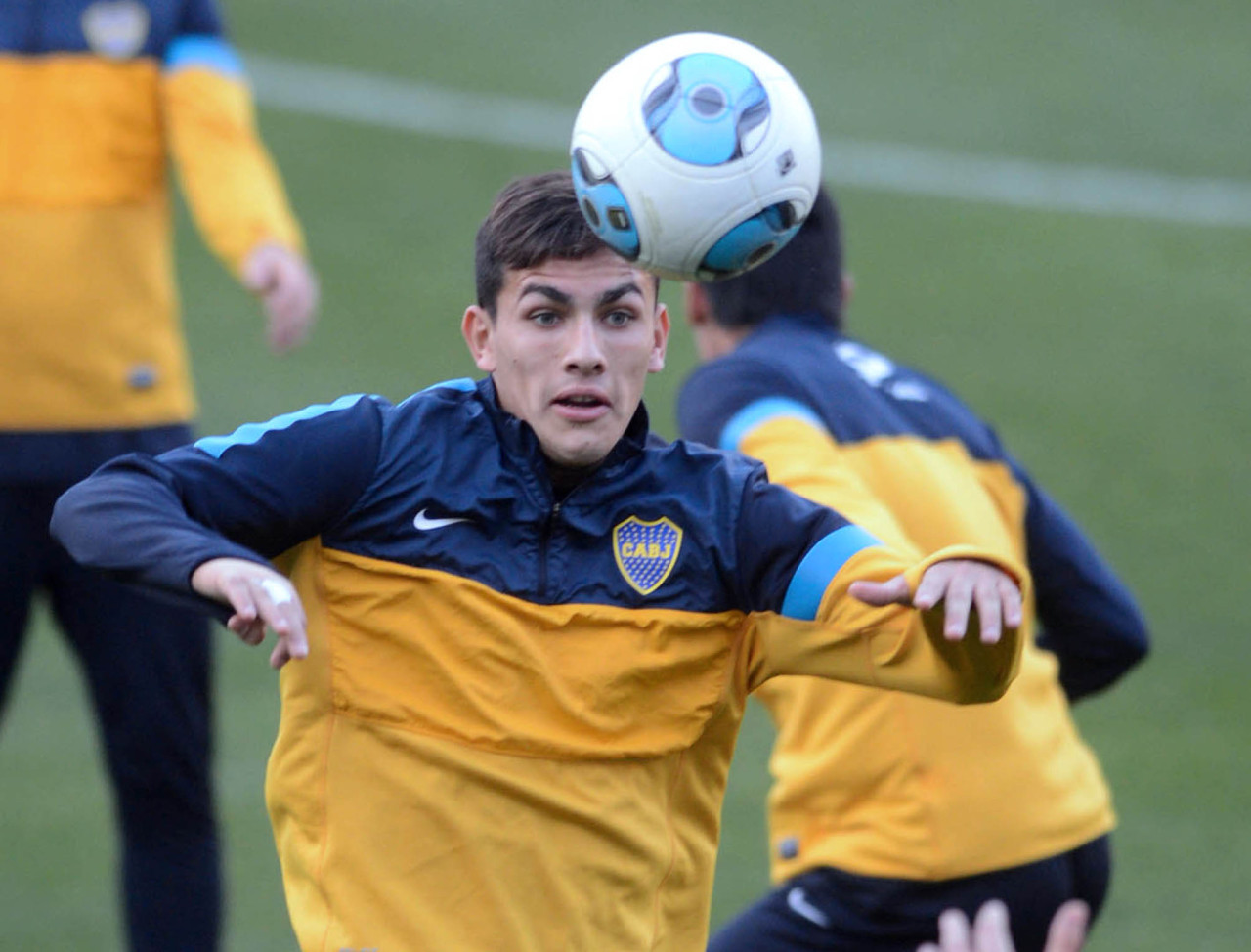 Leandro Paredes en Boca. Foto: NA/Walter Papasodaro