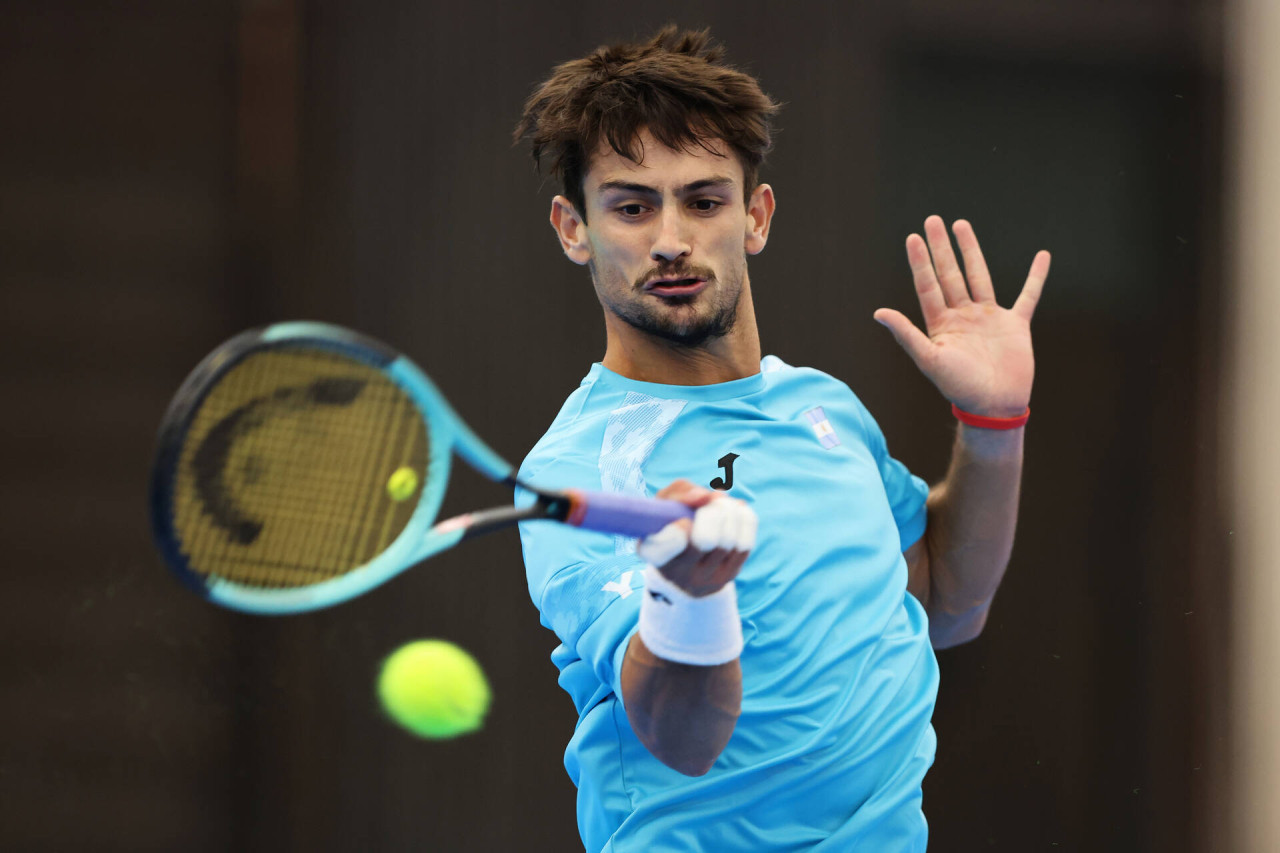 Mariano Navone, Selección Argentina de tenis; Copa Davis. Foto: X @CopaDavis