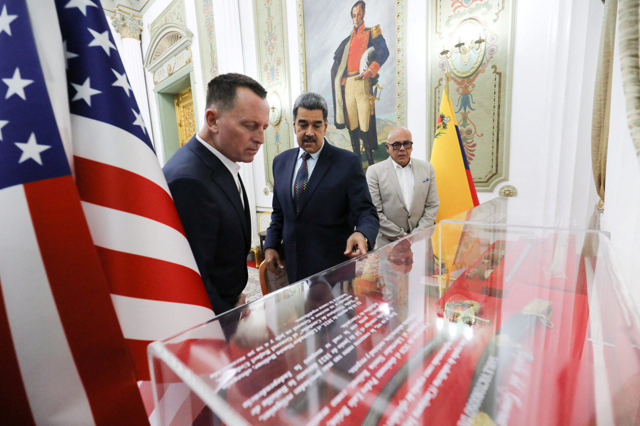 Nicolás Maduro recibió a Richard Grenell, enviado especial de EEUU. Foto: Reuters