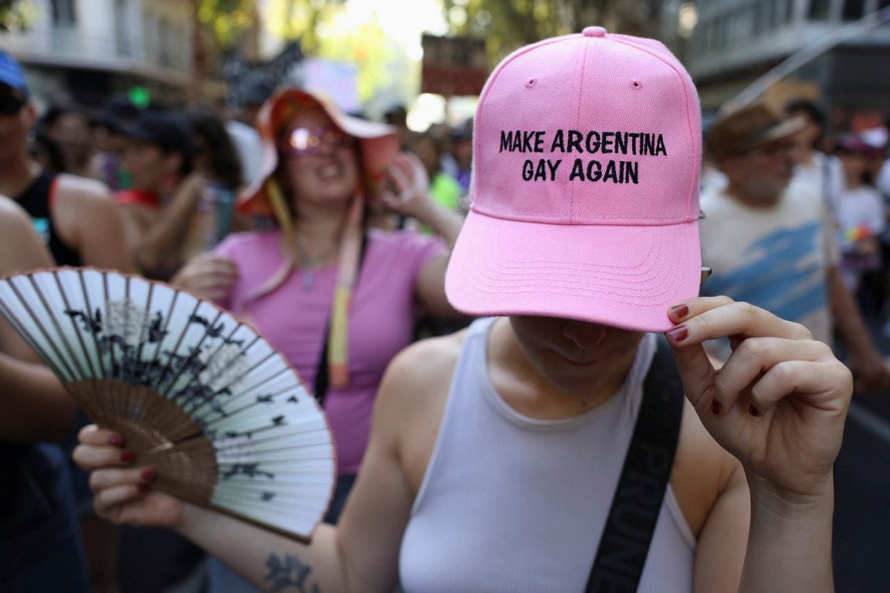 Marcha Federal LGBTIQ+ Antifascista y Antirracista. Foto: Reuters/Cristina Sille