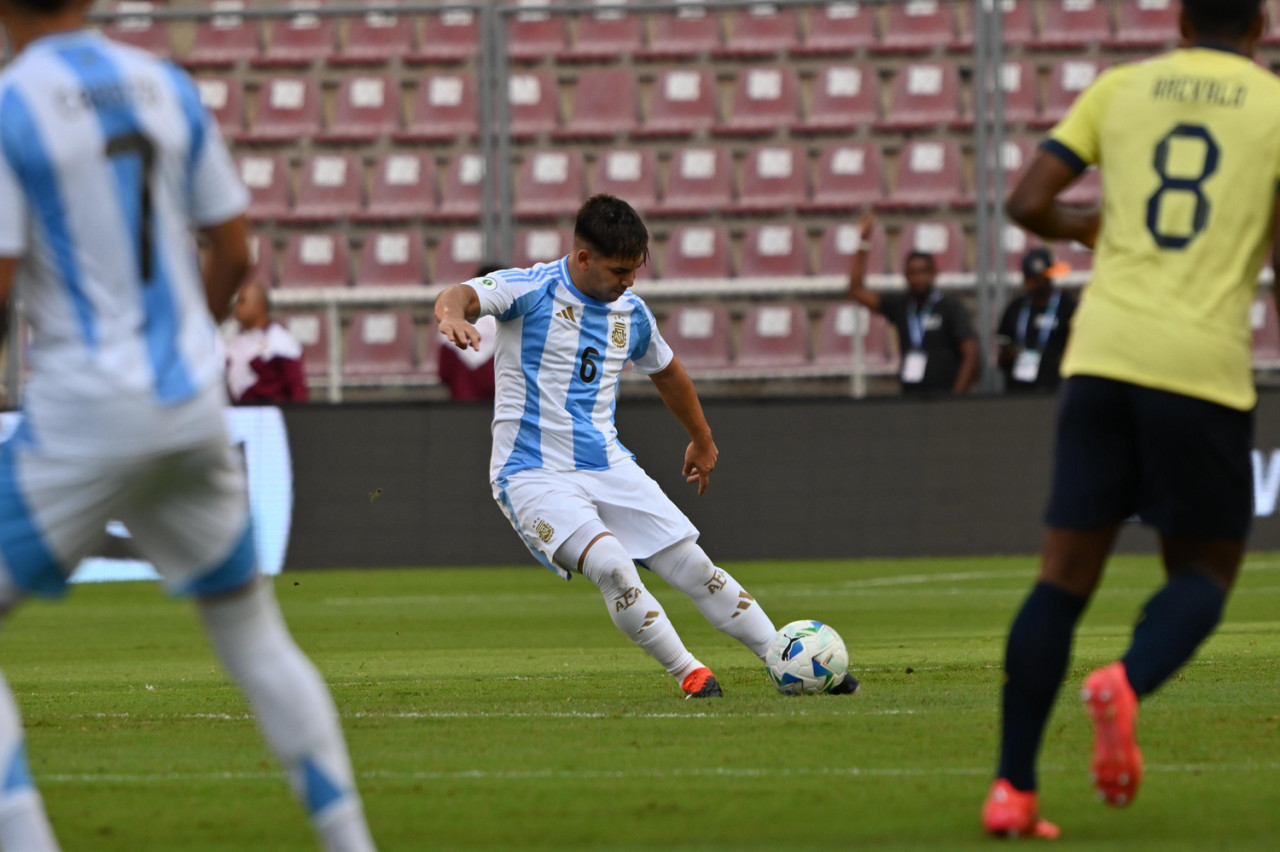 Argentina vs Ecuador; Sudamericano Sub 20. Foto: X @Argentina