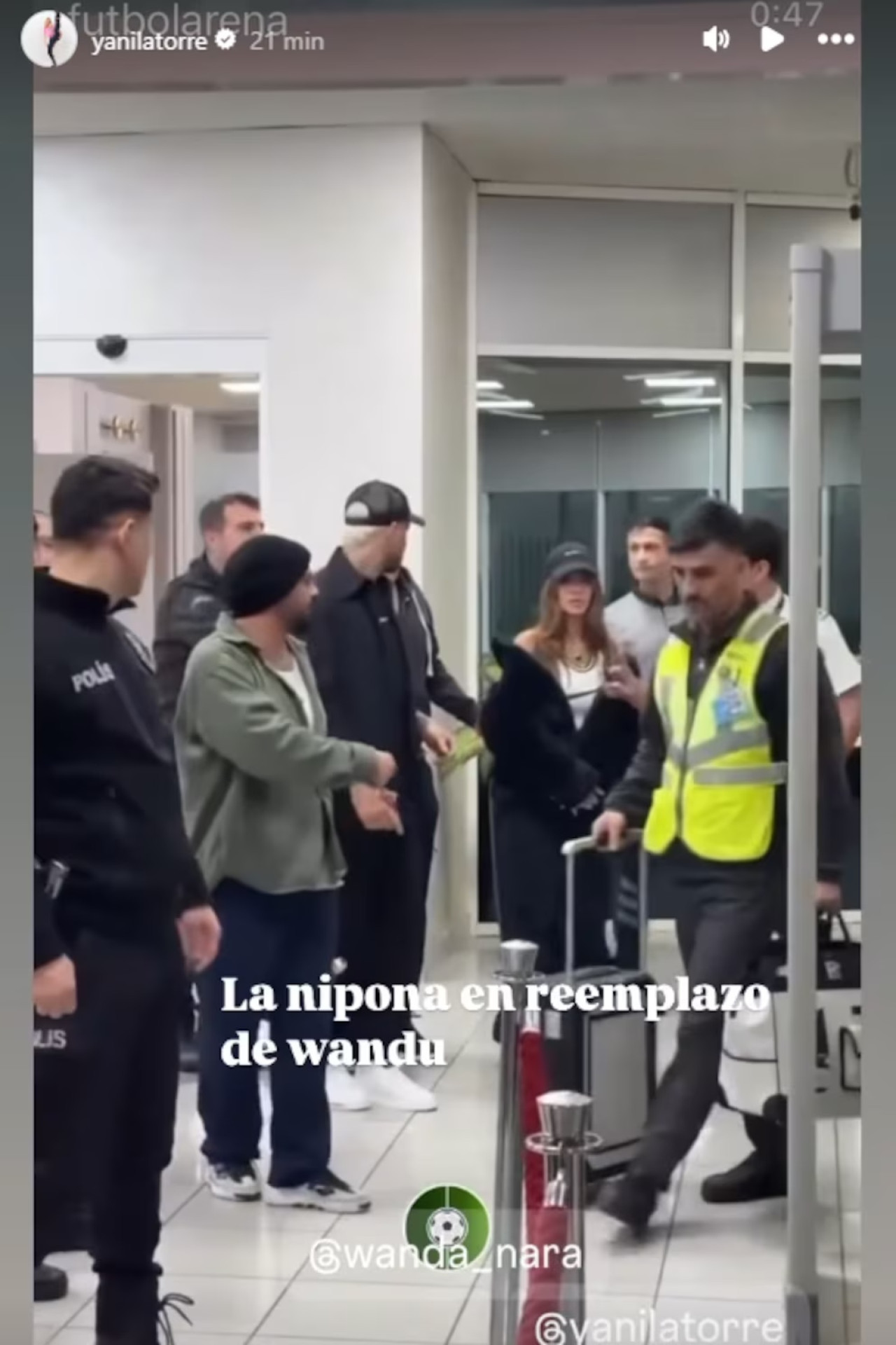 La China Suárez y Mauro Icardi llegaron a Estambul. Fuente: Instagram @Yanilatorre