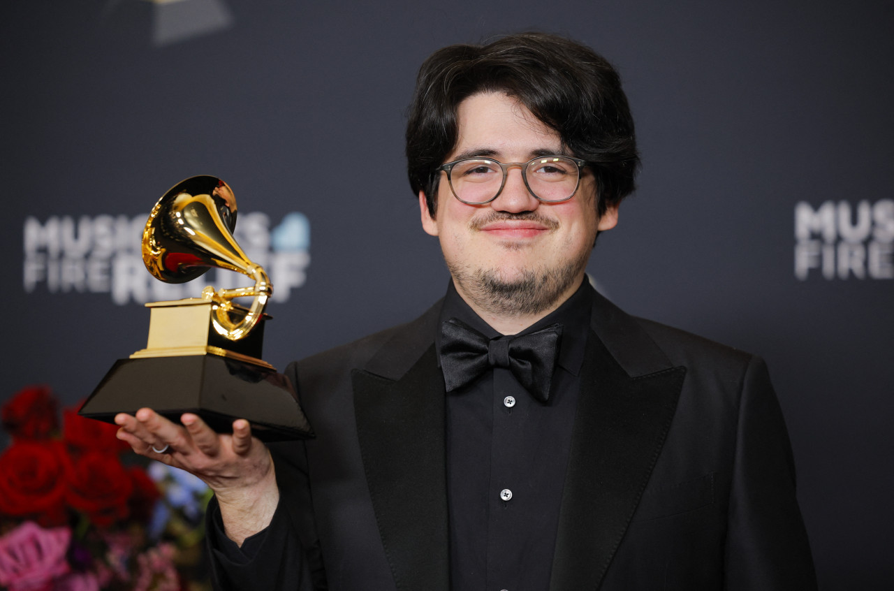 Tom Norris en los Premios Grammy. Foto: REUTERS/Mike Blake