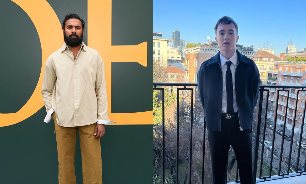 Himesh Patel y Elliot Page se suman a "La Odisea", de Christopher Nolan. Fotos: Instagram @himeshjpatel y @elliotpage