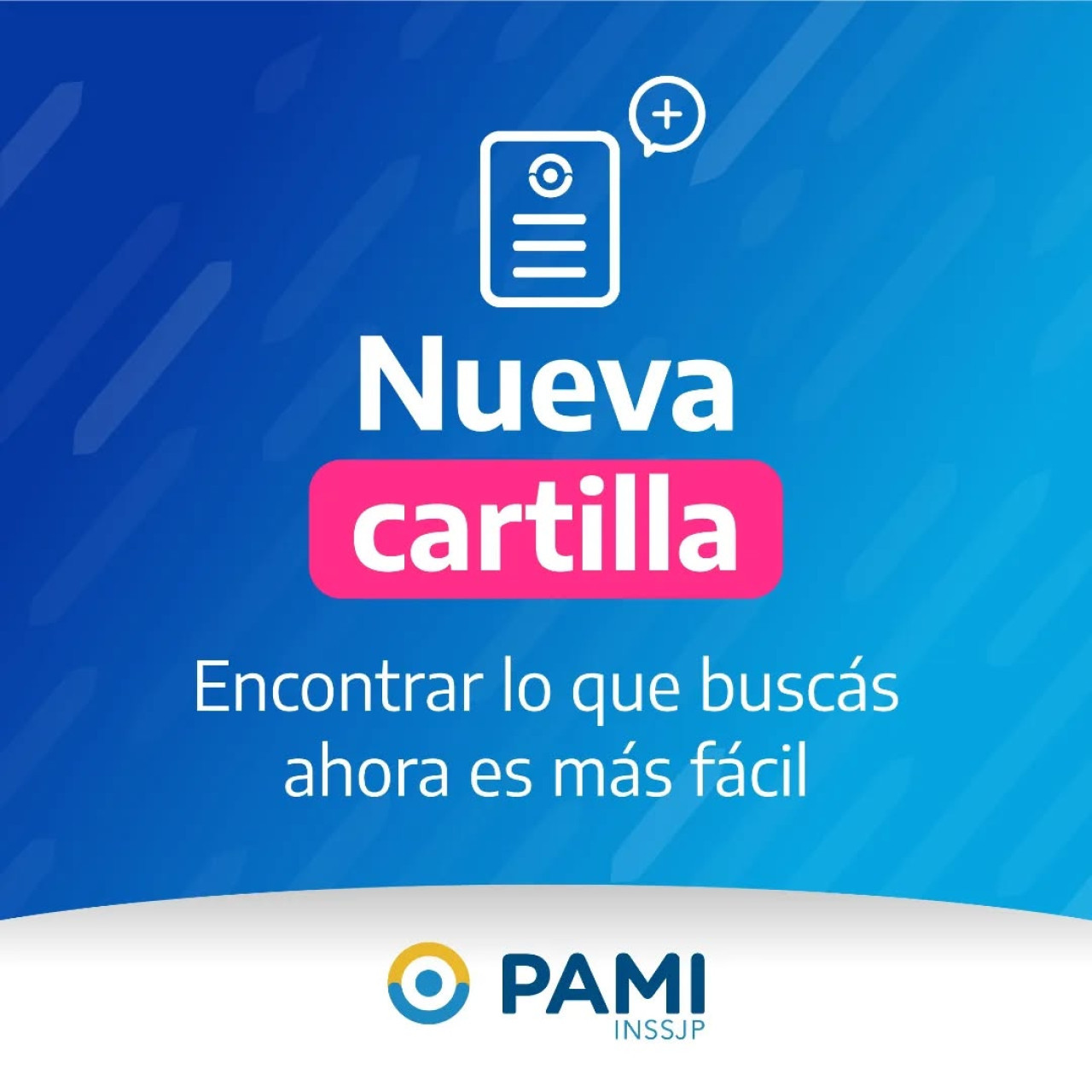 Nueva cartilla médica de PAMI. Foto: Instagram @pami.org.ar