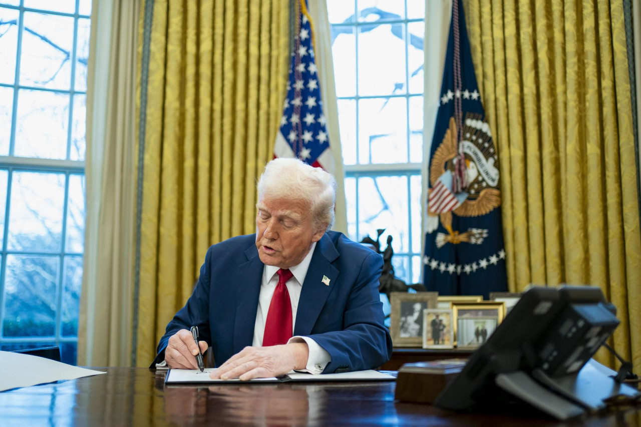 Donald Trump, presidente de Estados Unidos. Foto: EFE/Bonnie Cash.