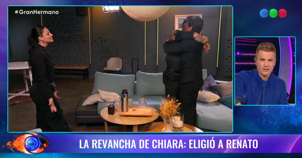 Chiara tuvo que elegir entre Nano y Renato para volver a Gran Hermano. Foto: Captura.