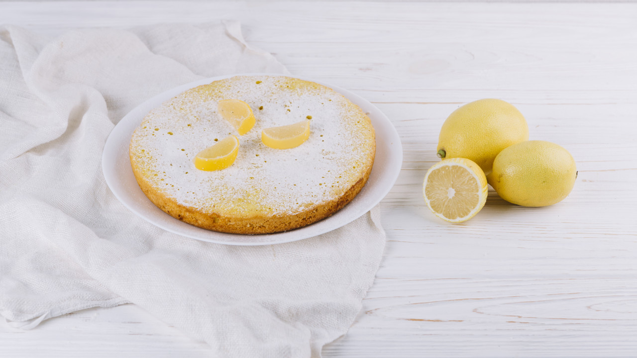 Torta de limón. Foto: Freepik.