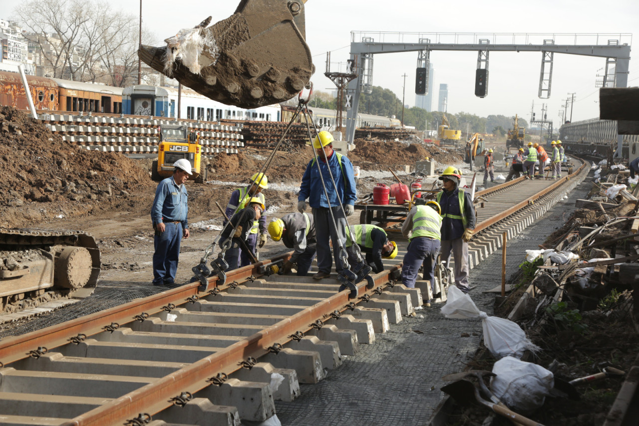 Obras de la línea Mitre. Fuente: Trenes Argentinos