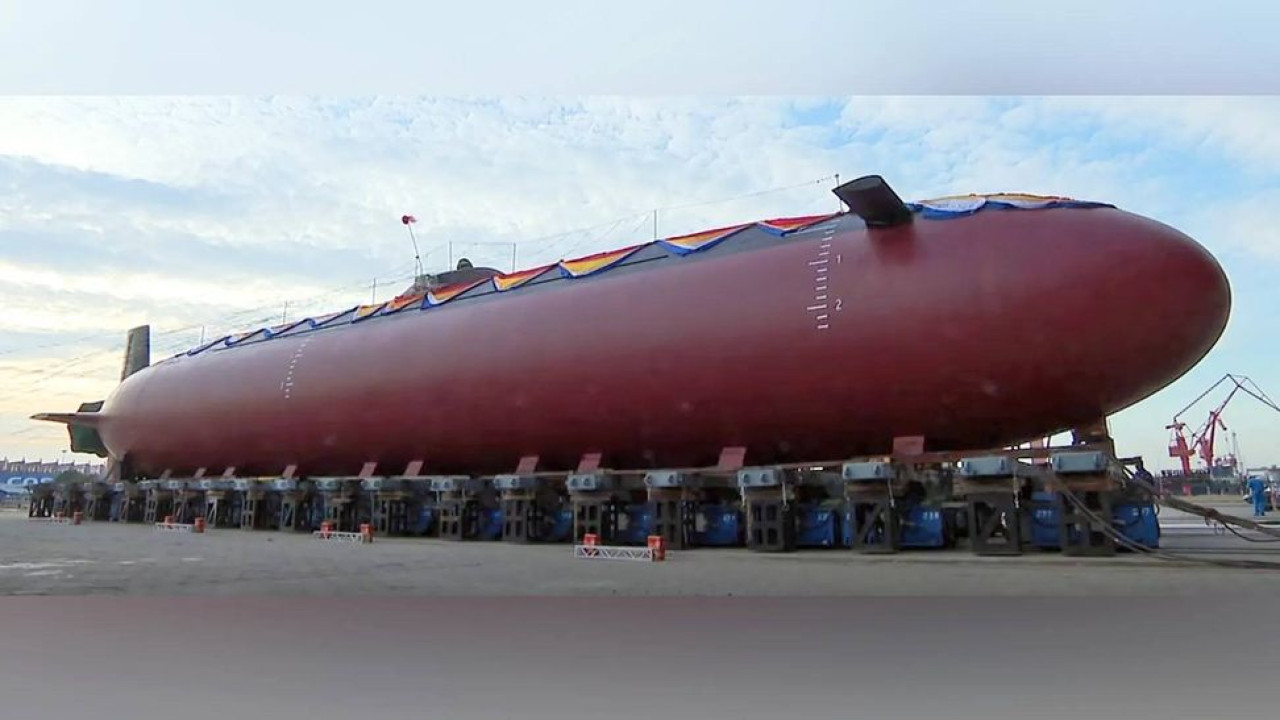 El submarino chino que no tiene torre de mando. Foto: Jiangnan Shipbuilding Group.