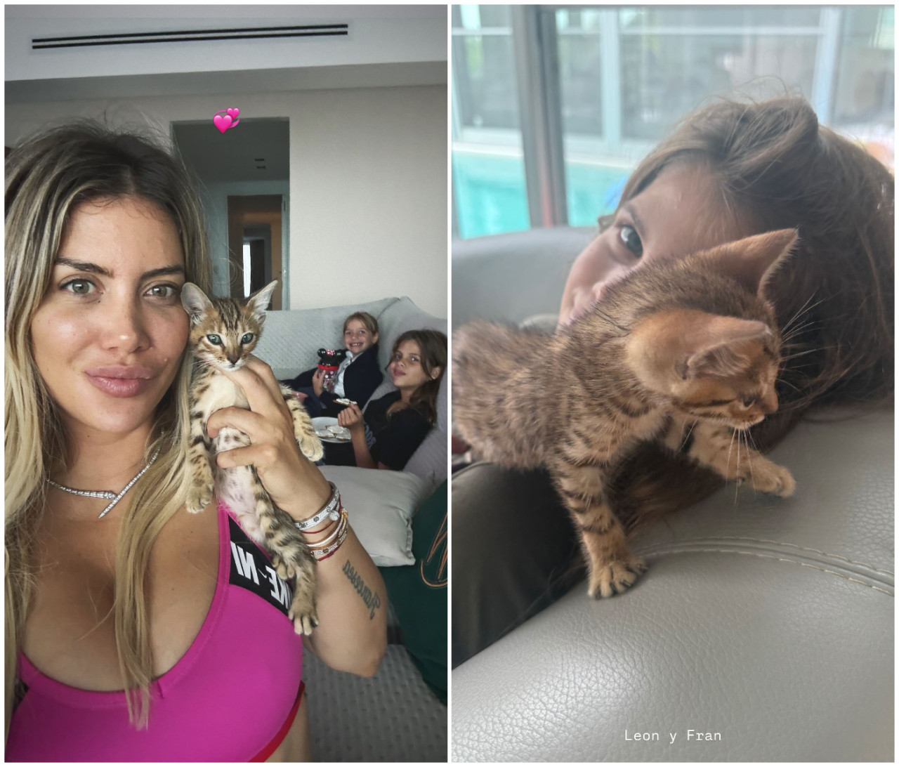 Las historias de Wanda Nara. Fotos: Instagram.