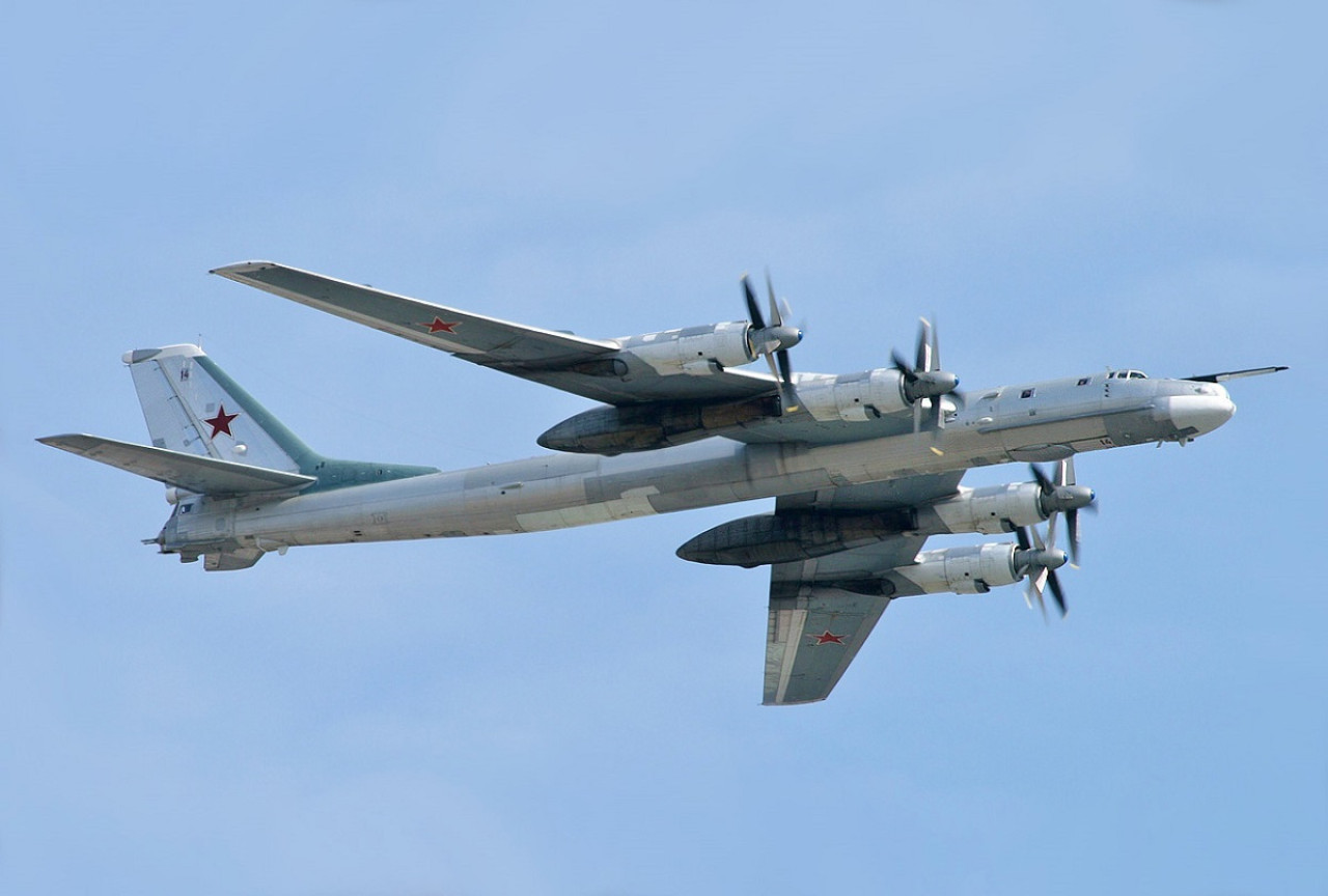 Avión bombardero TU-95MS. Foto: Wikipedia.