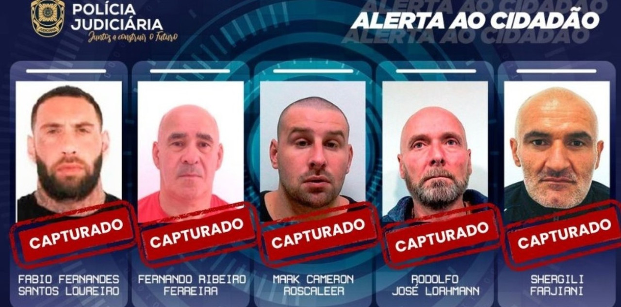 Rodolfo “El Ruso” Lorhmann, detenido junto a otros delincuentes.