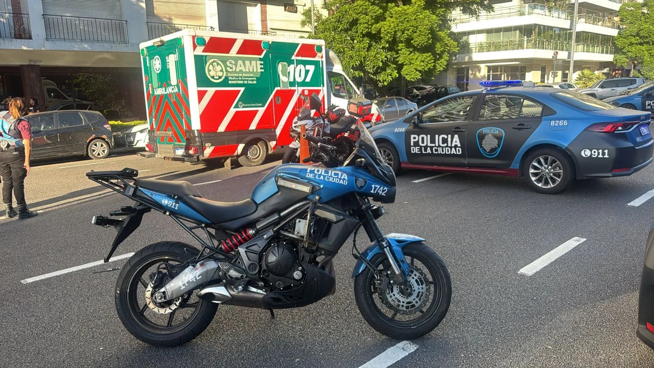 Un ciclista murió al ser atropellado por un auto en Palermo. Foto: Agencia Noticias Argentinas/redes