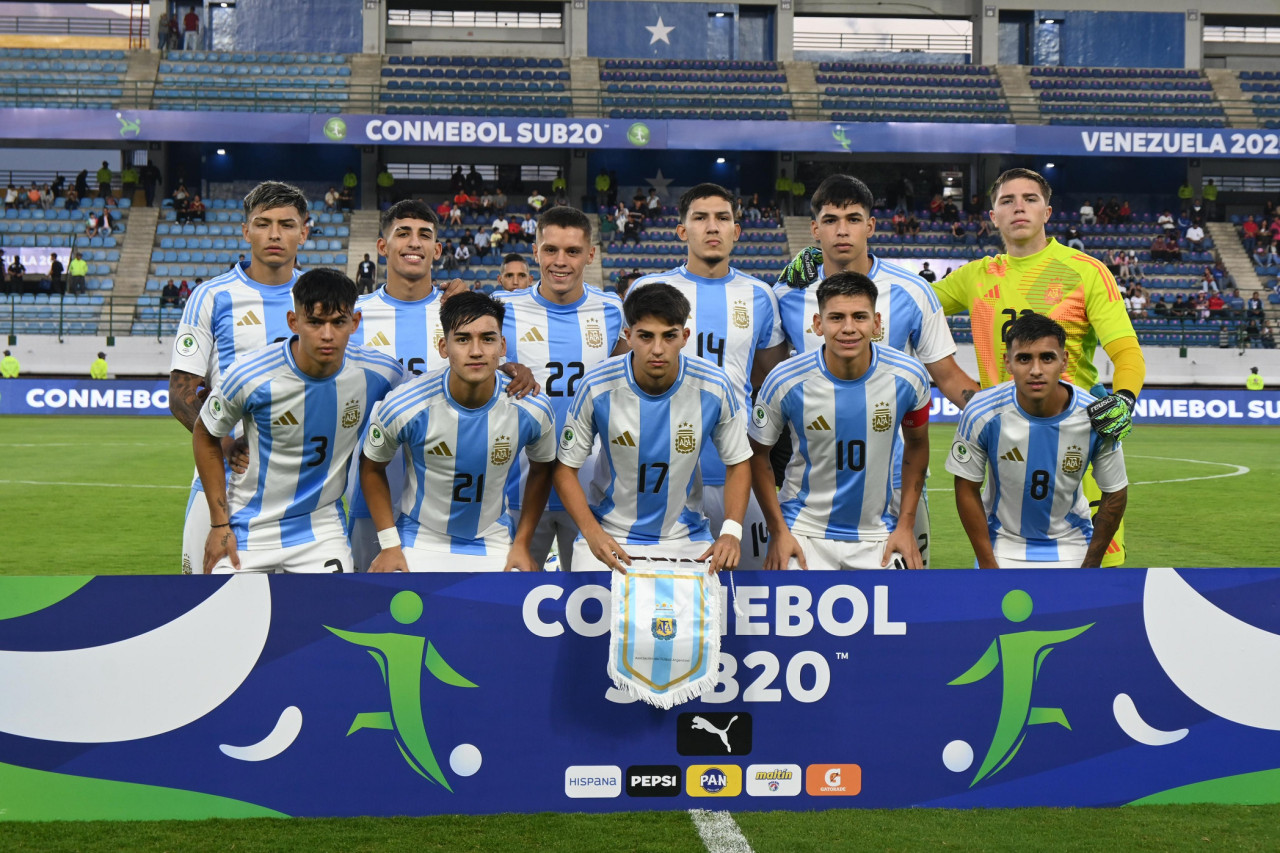 Selección Argentina Sub 20. Foto: X @Argentina