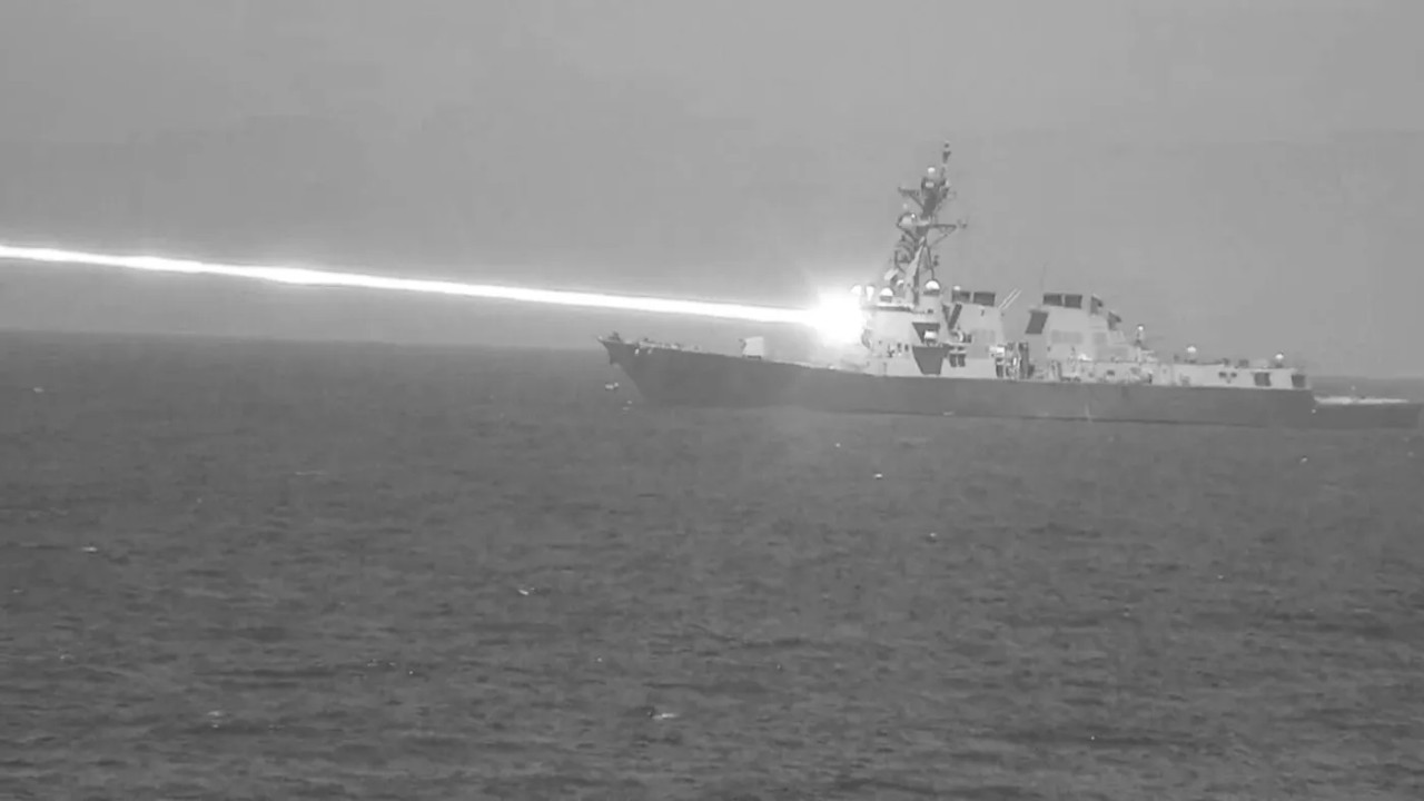 El sistema de láser de la Armada de Estados Unidos. Foto: U. S. Center for Countermeasures