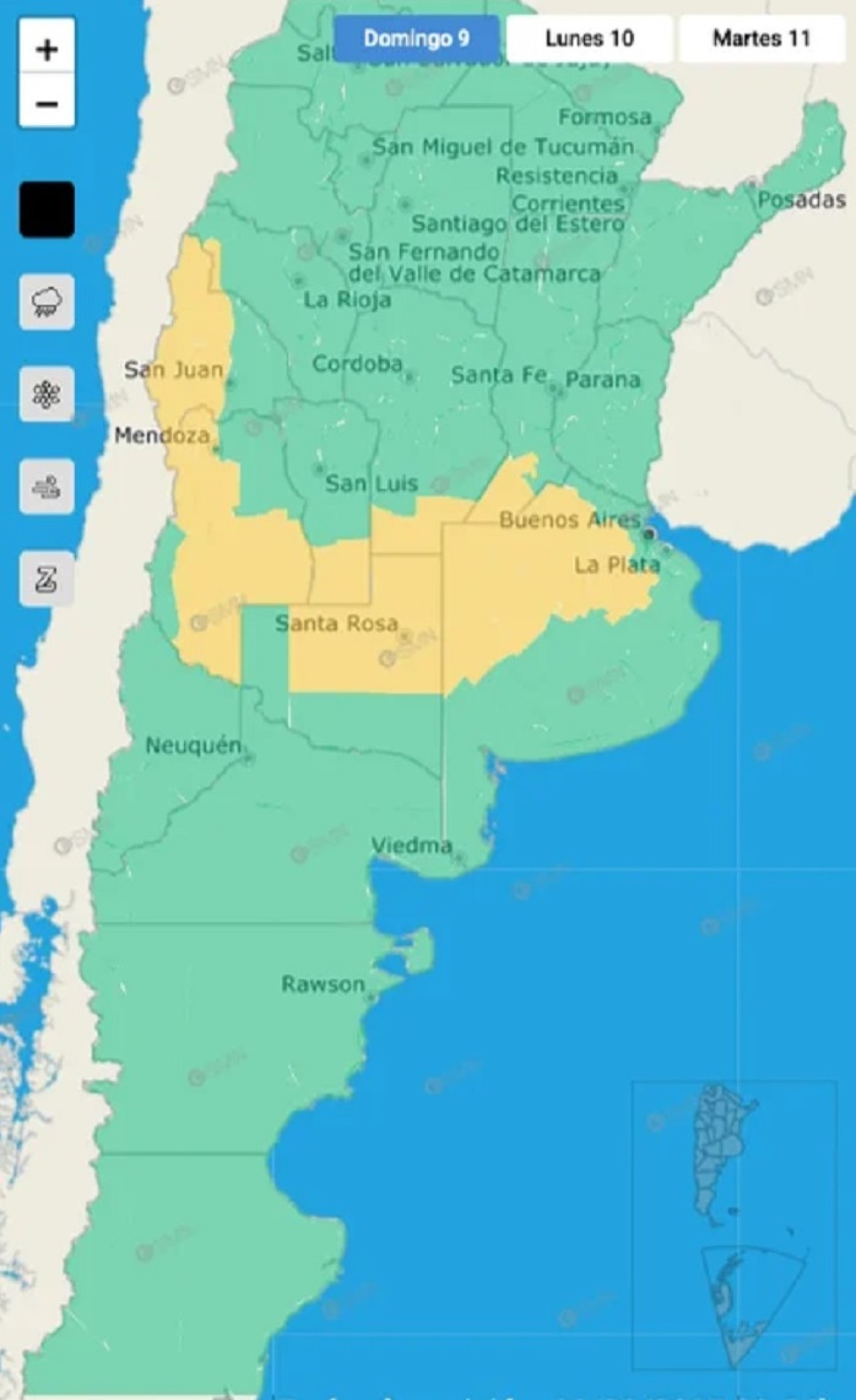 Alerta por tormentas y granizo: Buenos Aires y otras 6 provincias afectadas. SMN