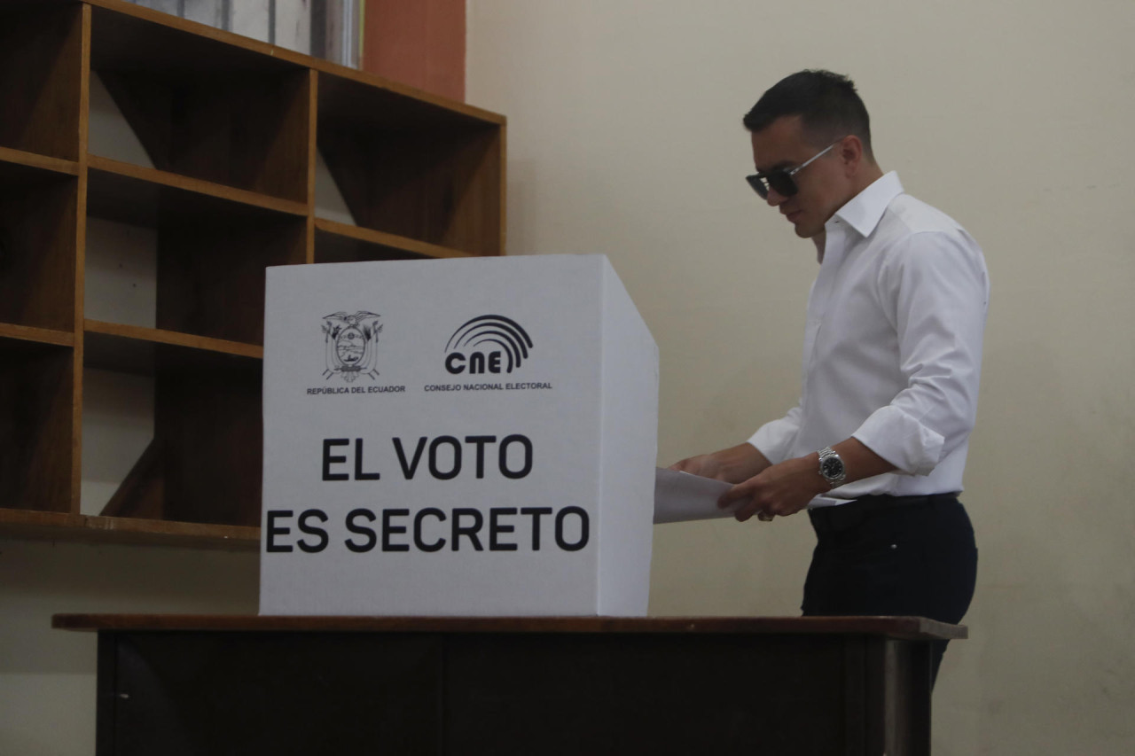 Daniel Noboa; elecciones en Ecuador. Foto: EFE.