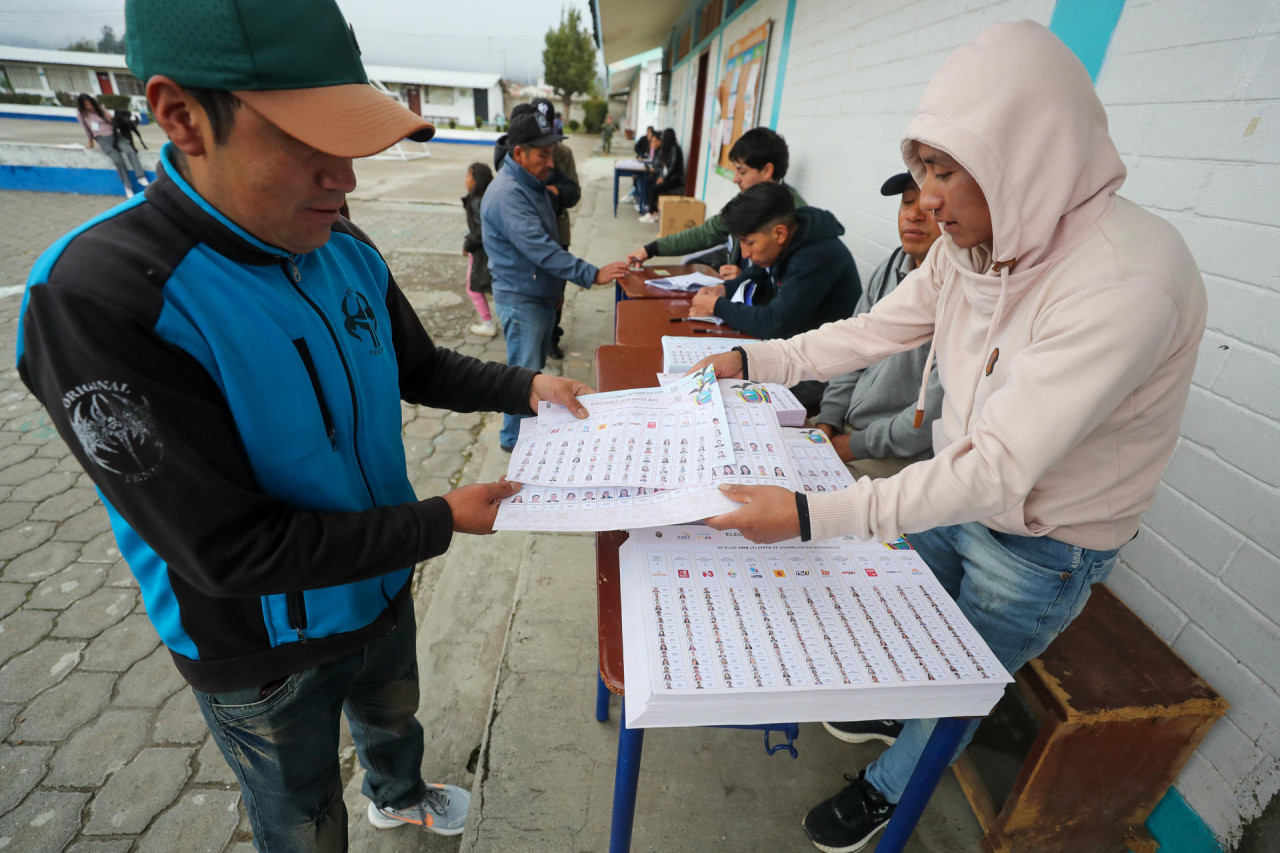 Elecciones en Ecuador. Foto: EFE.