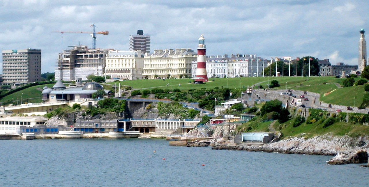 La bella ciudad de Plymouth. Foto: Erasmusu.