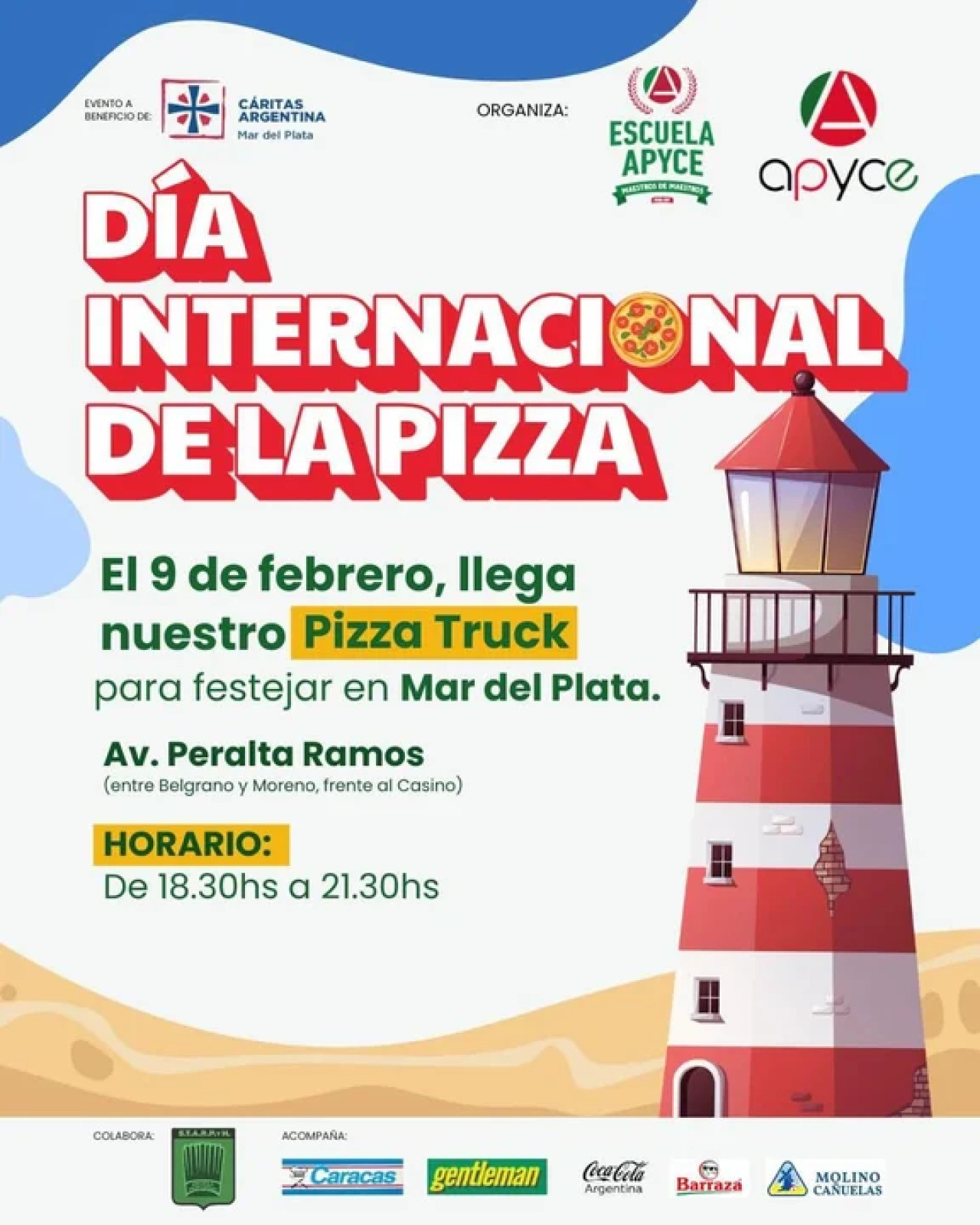 El Día Internacional de la Pizza se celebra en Mar del Plata. Foto: NA.