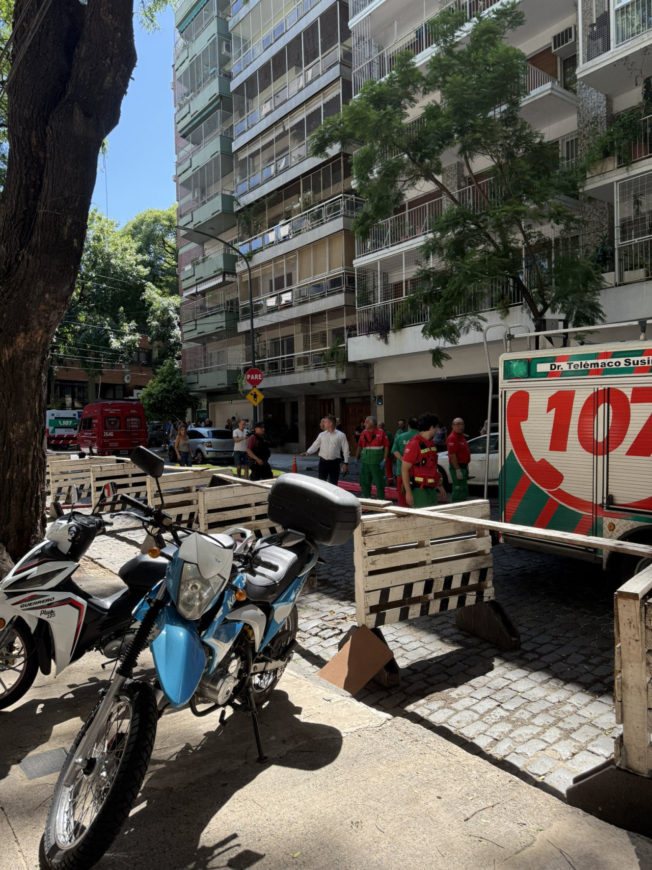 Incendio en Caballito. Foto: X/flopihorche