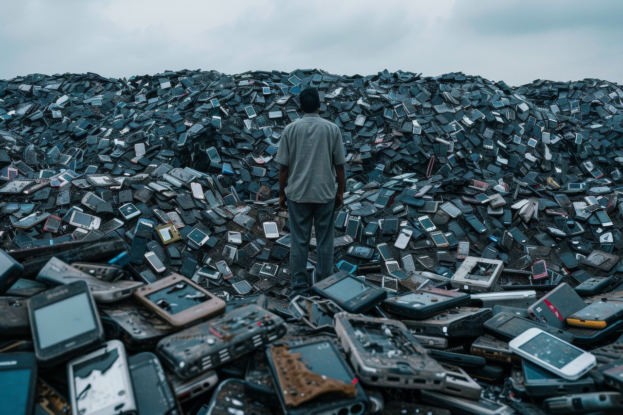 Basura tecnológica y electrónica. Foto: Freepik