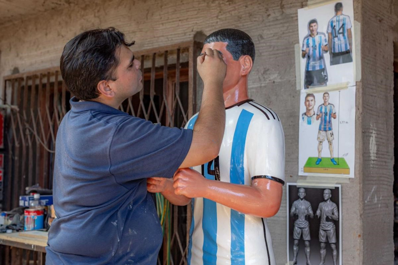 Estatua de Exequiel Palacios en Famaillá, Tucumán. Foto: Municipalidad de Famaillá