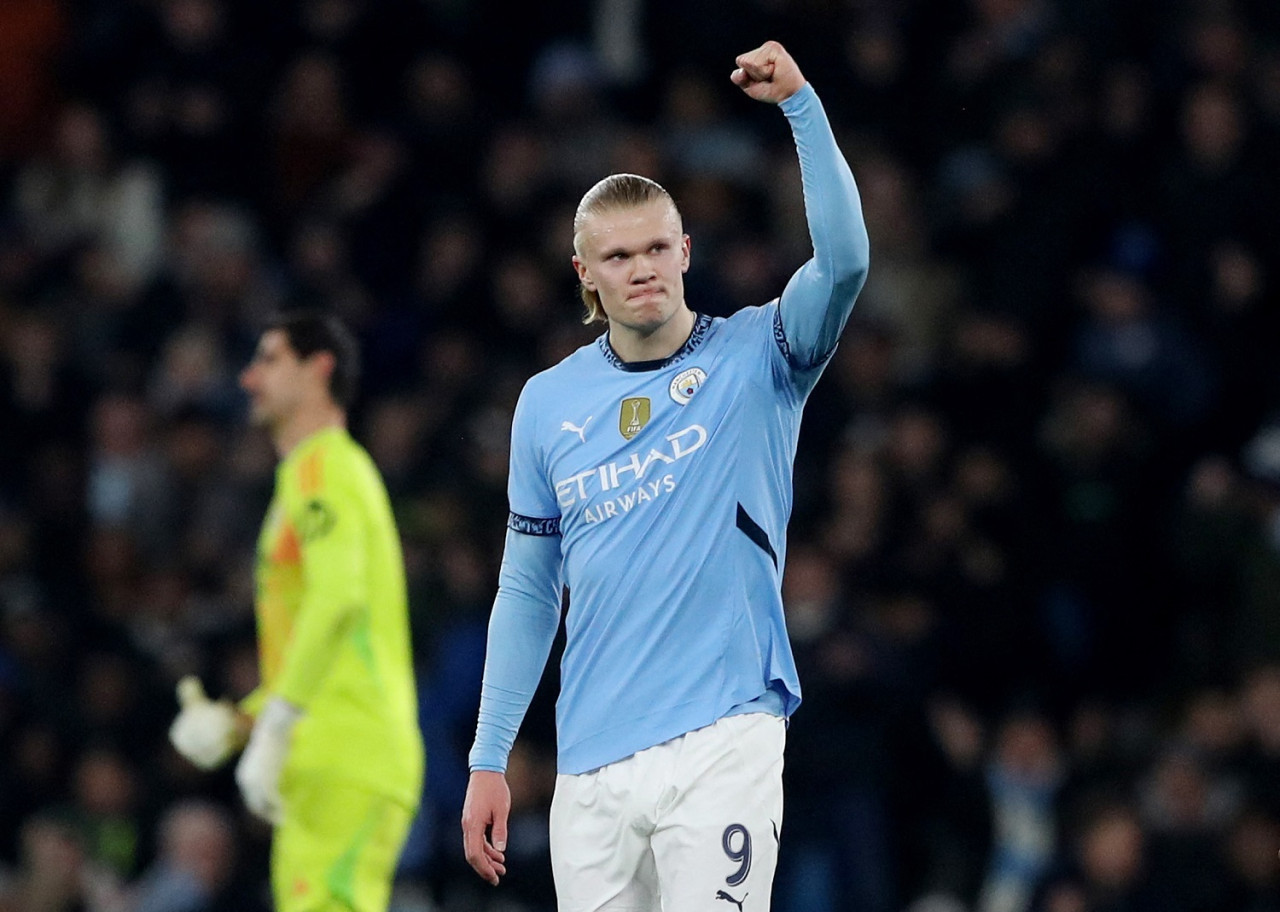 Erling Haaland; Manchester City vs Real Madrid. Foto: Reuters/Scott Heppell