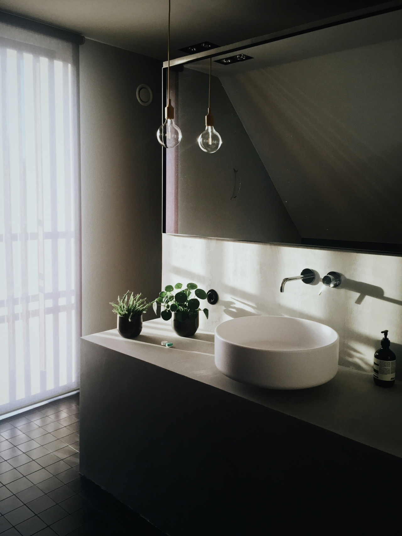 Plantas, baño. Foto Unsplash