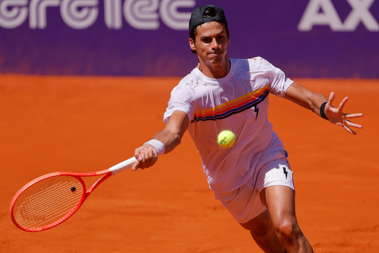 Federico Coria en el Argentina Open. Foto: EFE.