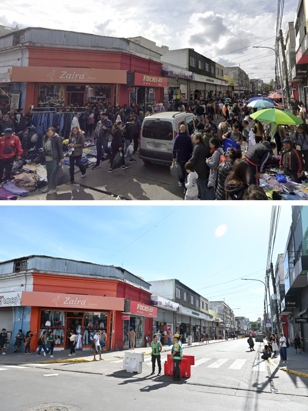 Megaoperativo para desalojar a más de 5 mil manteros en Flores. Foto: NA.