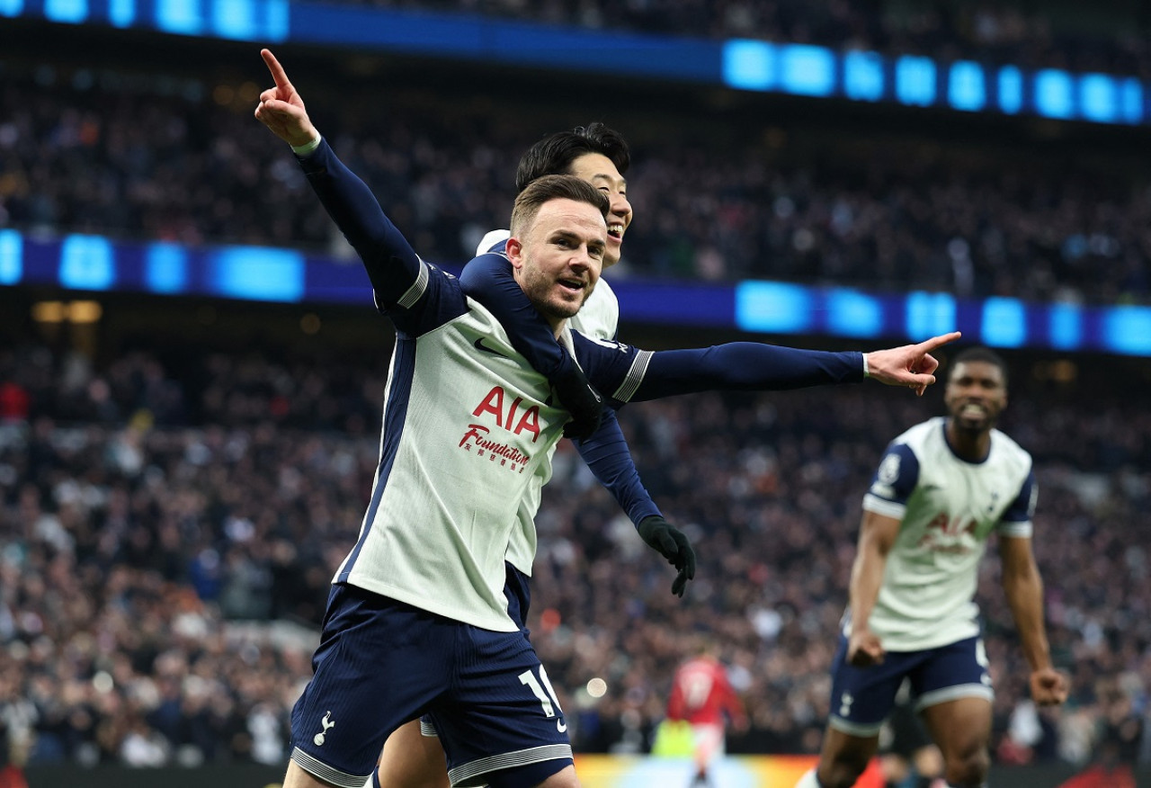 James Maddison, el autor del gol de la victoria del Tottenham. Foto: Reuters (Paul Childs)