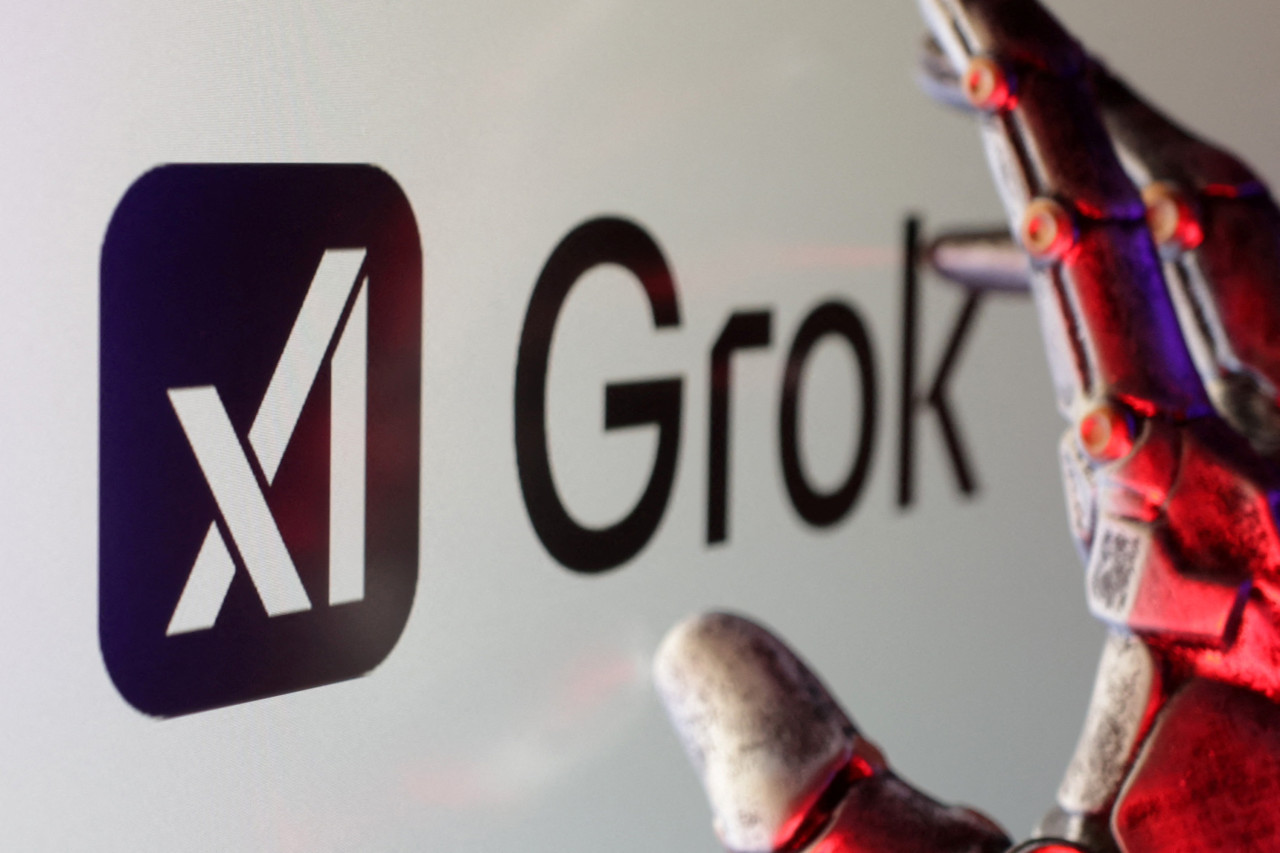 Grok, la inteligencia artificial de xAI. Foto: Reuters.