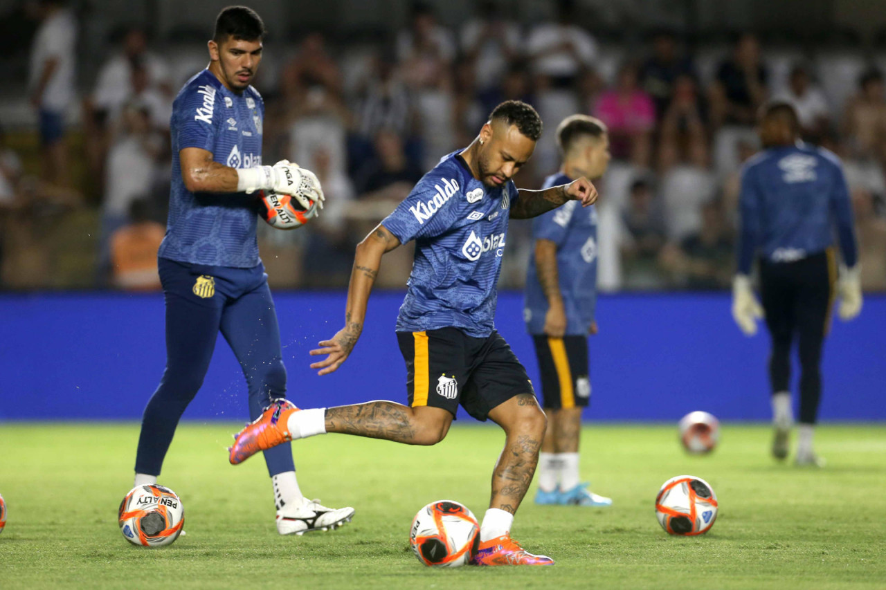 Neymar en el Santos. Foto: EFE.