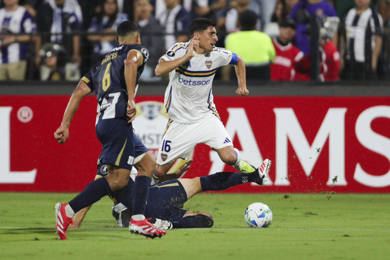 Boca ante Alianza Lima, Copa Libertadores 2025. Foto: EFE.