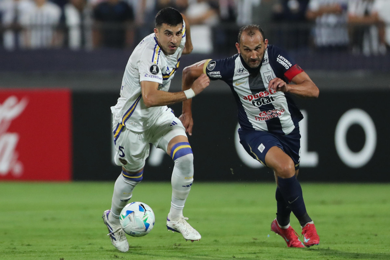 Boca ante Alianza Lima, Copa Libertadores 2025. Foto: EFE.