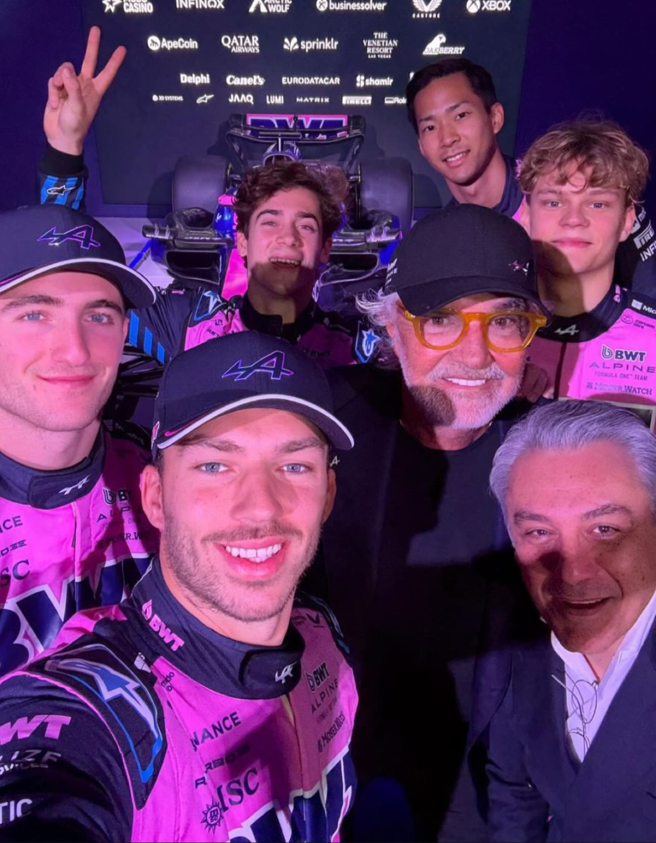 El equipo completo de Alpine para 2025. Foto: Instagram Alpine.