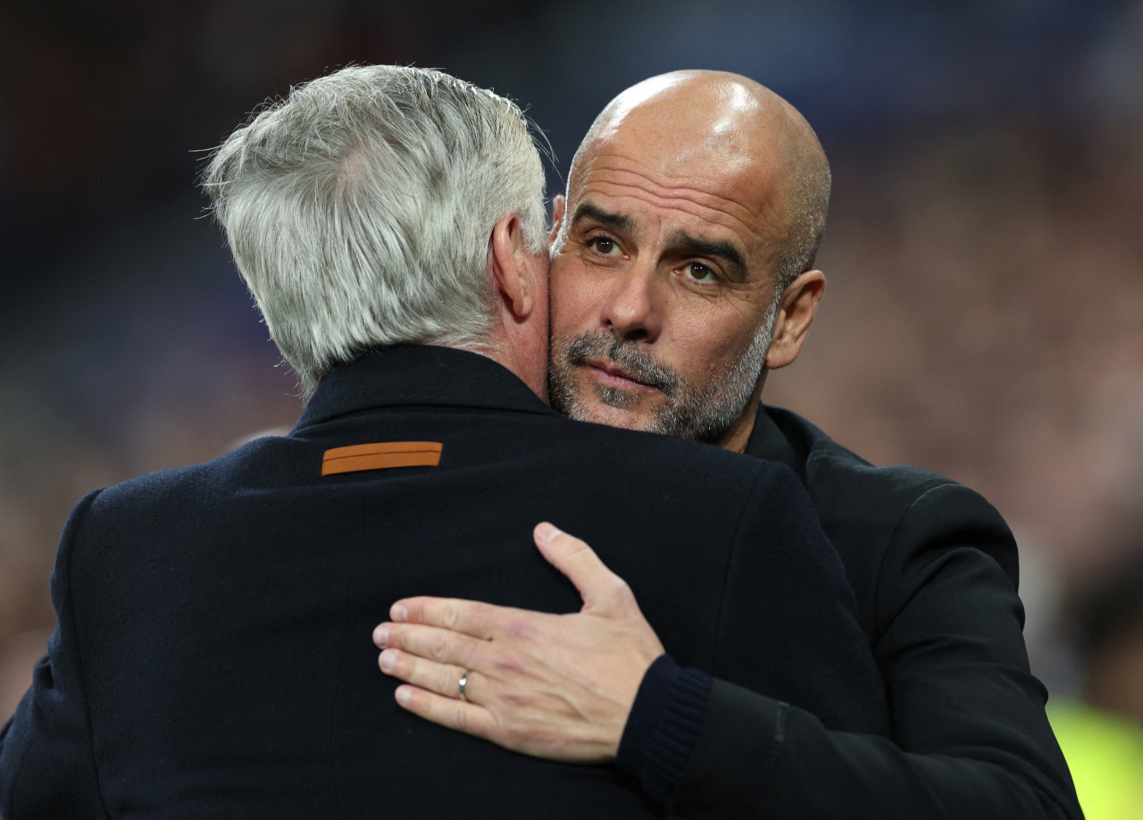 Carlo Ancelotti se impuso tácticamente a Guardiola. Foto: Reuters/Violeta Santos Moura