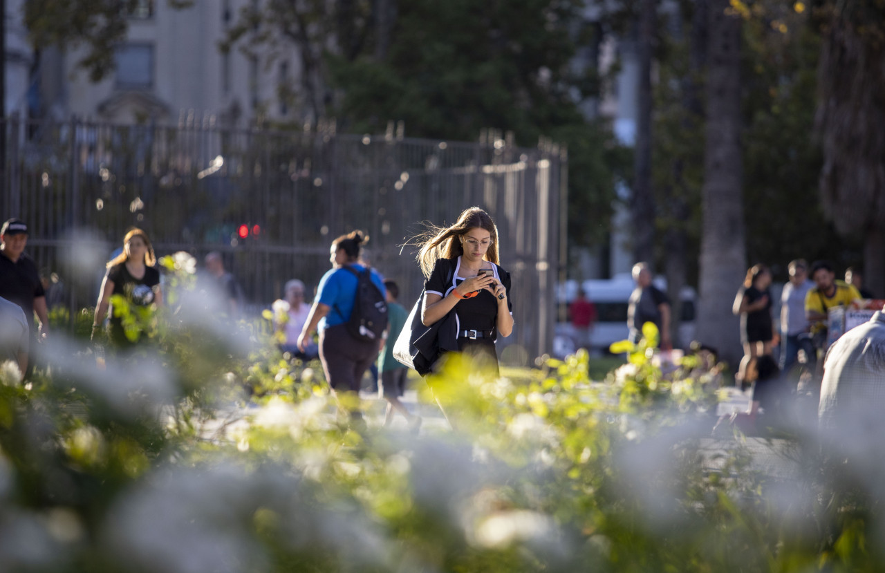 Ola de calor en Buenos Aires. Foto: NA / Damián Dopacio.