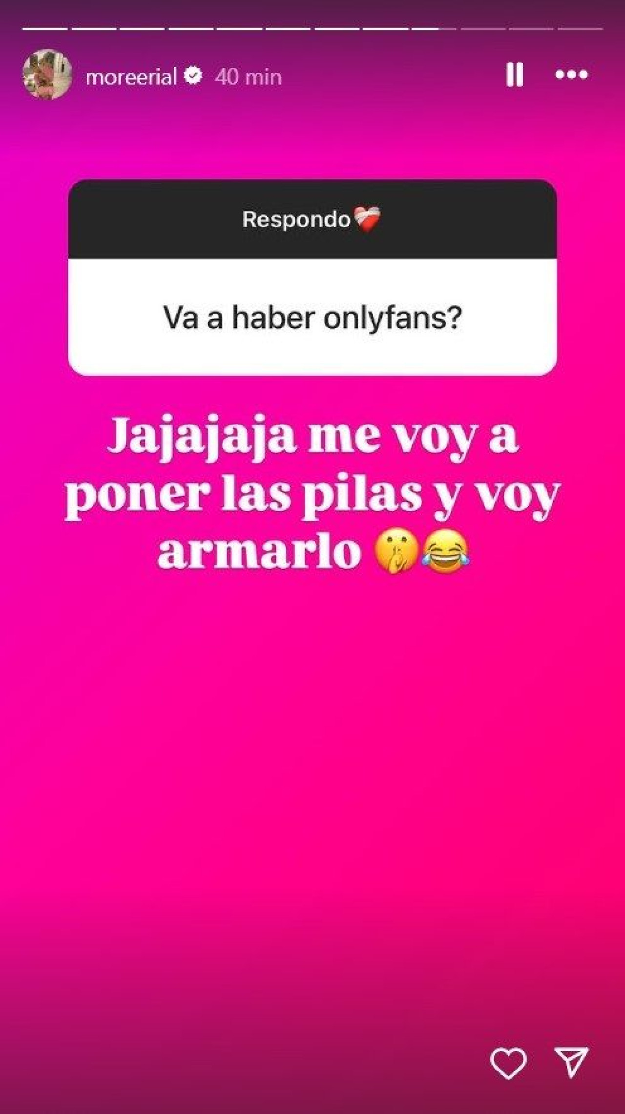 More Rial se abriría un perfil de OnlyFans. Foto: Instagram.