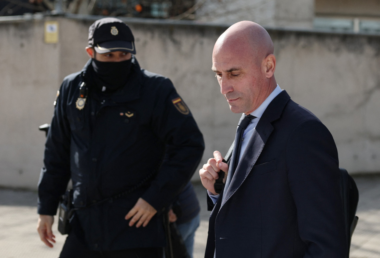 Luis Rubiales, condenado por agresión sexual. Foto: Reuters/Violeta Santos Moura