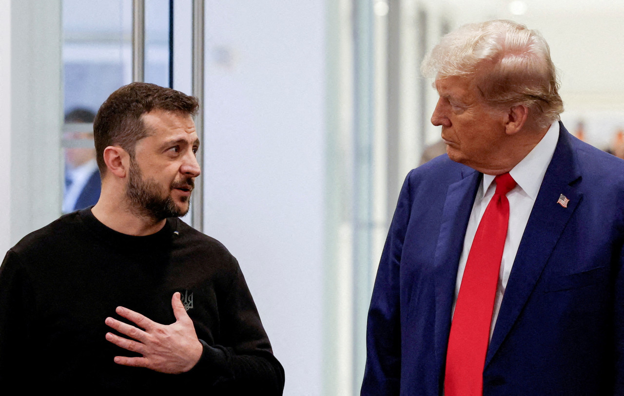 Donald Trump y Volodímir Zelenski. Foto: Reuters/Shannon Stapleton