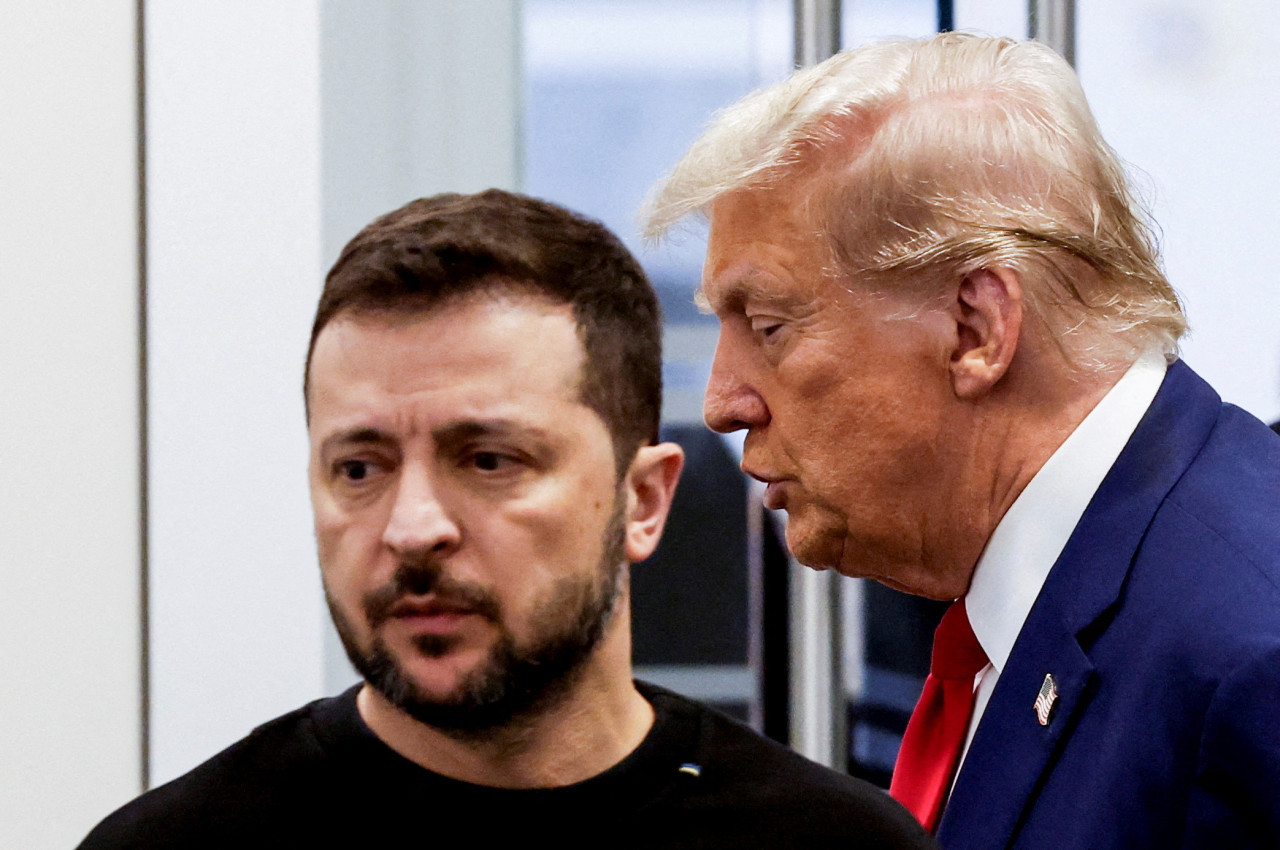 Donald Trump y Volodímir Zelenski. Foto: Reuters/Shannon Stapleton