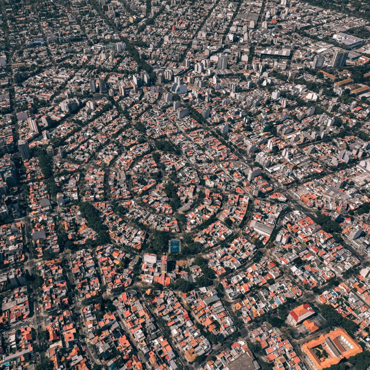 Parque Chas visto desde el aire. Foto: Instagram @parquechas_